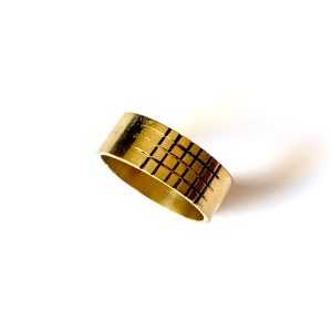 Bague Graphique en Laiton